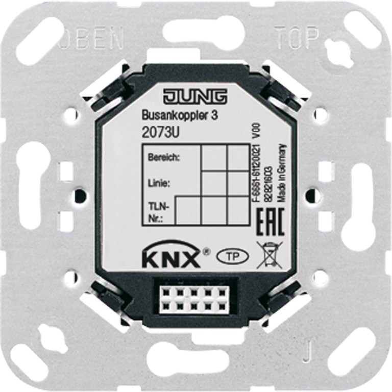 1St. Jung 2073 U KNX Busankoppler 3 Schraubbefestigung 2073U