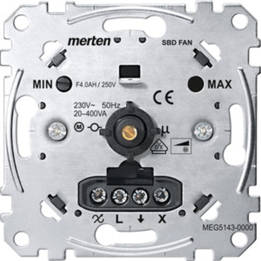 1St. Merten MEG5143-0000 Drehzahlsteller-Einsatz, 20-400 VA