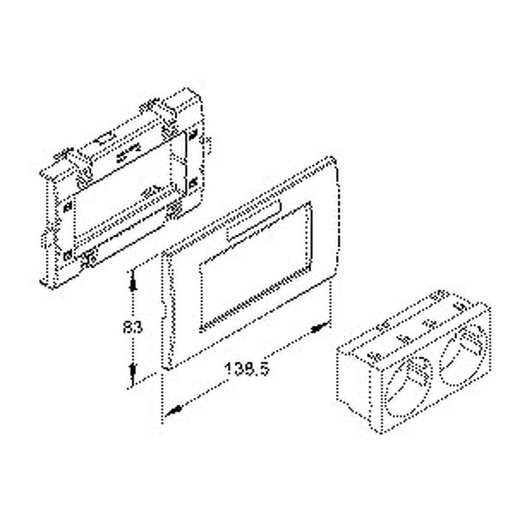 1St. Kleinhuis KES-2.3.3 Geräteeinbausystem, vorkonfektioniert 4011126403046