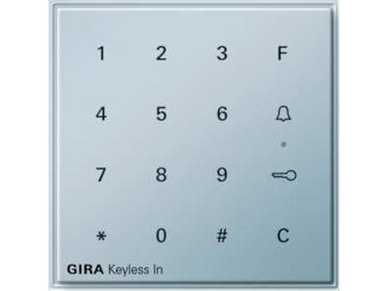 1St. Gira 260565 Gira Keyless In Codetastatur Gira TX_44 (WG UP) Farbe Alu