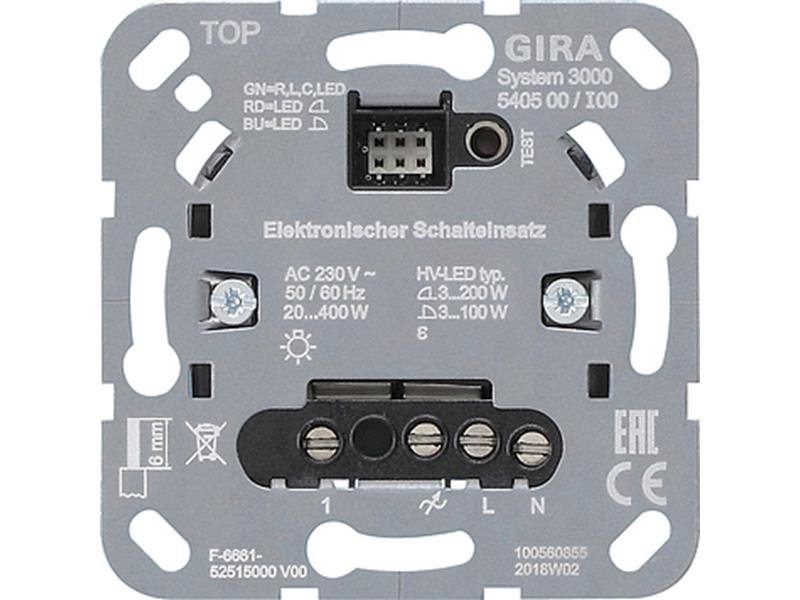 1St. Gira 540500 S3000 Elektronischer Schalteinsatz