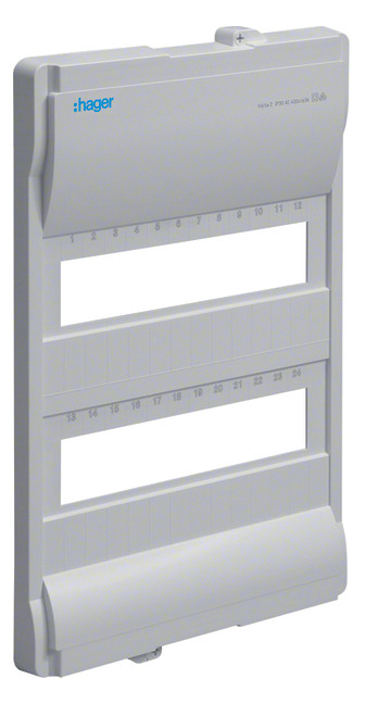 1St. Hager VZ222N Geräteabdeckung, Volta, UPV/HWV, 2reih. Ersatzteil