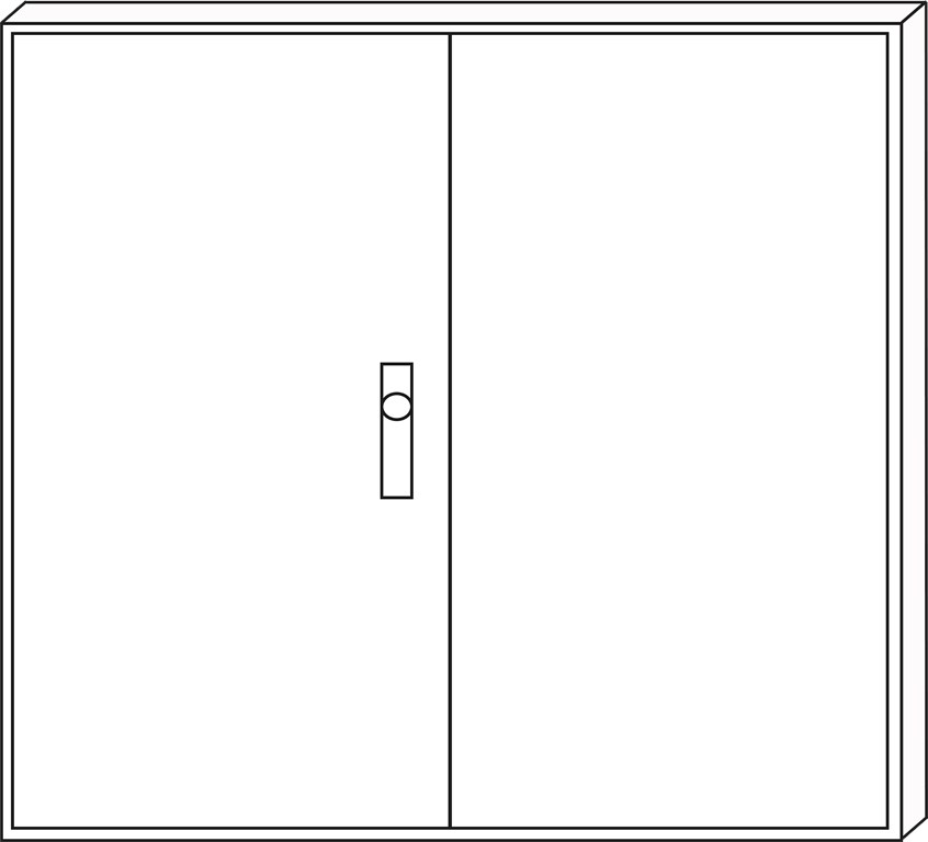 1St. F-Tronic ZA094 Leergehäuse ZA094, IP31, H=950mm, B=1050mm 7120504