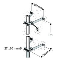 1St. Kathrein ZTH01 218362 Masthaltebügel-Garnitur