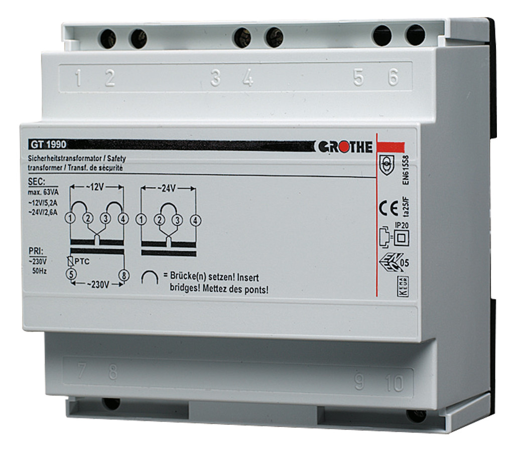 1St. Grothe GT 1990 Sicherheitstransformator 14160 GT1990