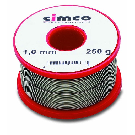 250gr. Cimco Elektroniklot 1mm 250g 150054 S-Sn60Pb40