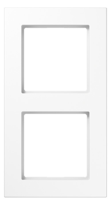 1St. Jung A5582BFWW Rahmen 2fach bruchsicher für waagerechte und senkrechte Kombination A 5582 BF WW, alpinweiß glänzend