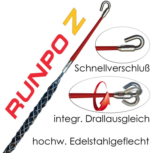 1St. Runpotec 20274 RUNPO Z Kabelziehstrumpf d= 9-15mm