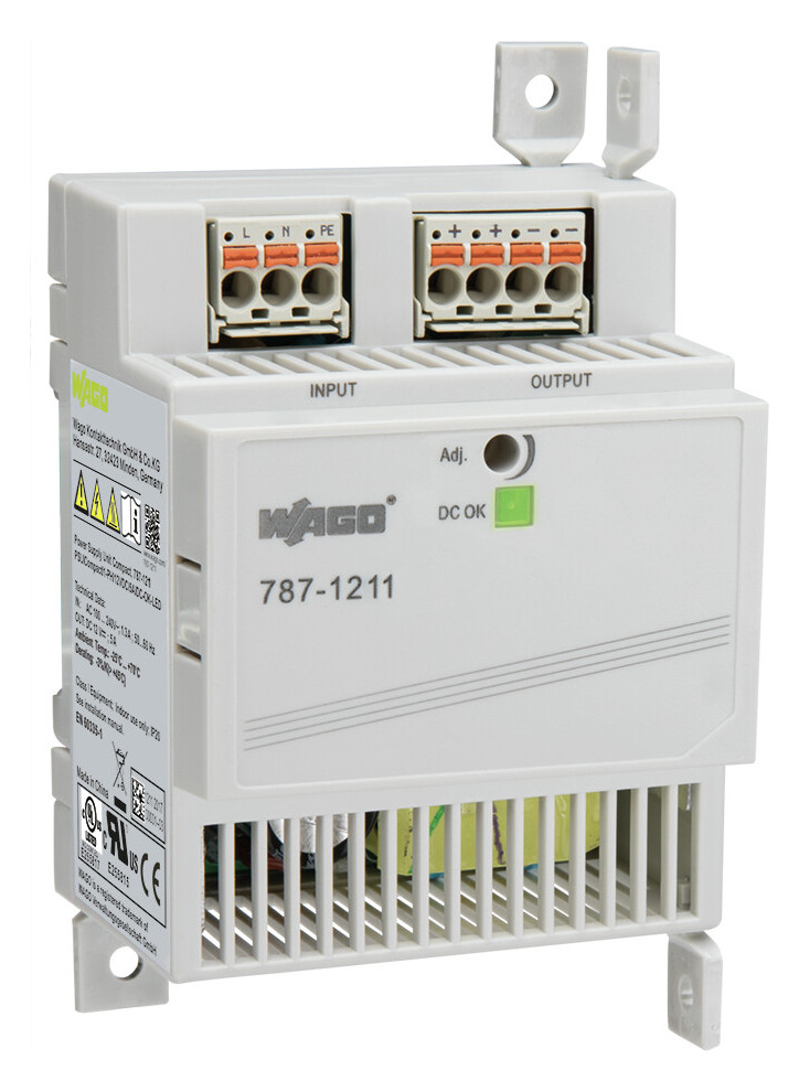 1St. Wago 787-1211, Primär getaktete Stromversorgung Compact 1-phasig DC 12 V / 5 A