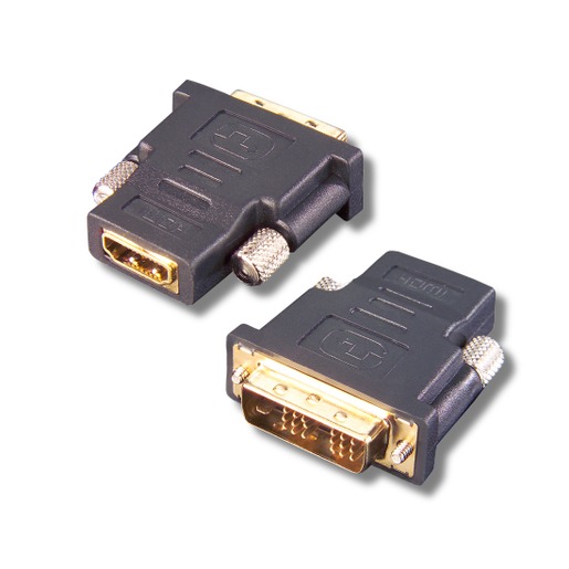 1St. E+P Elektrik HDMI 6 DVI(18+1)ST.-HDMI-Kuppl.Adapter