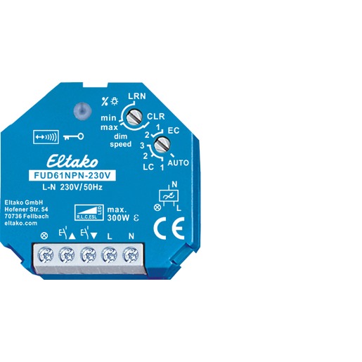 1St. Eltako FUD61NPN-230V Funkaktor Universal-Dimmschalter 230V. Power MOSFET 300W 30100835