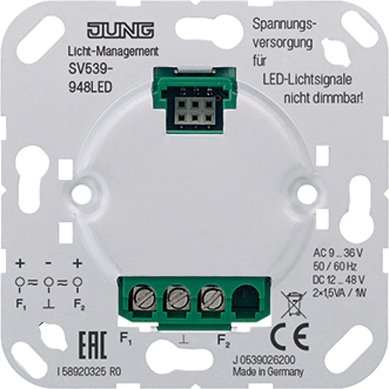 1St. Jung SV539-948LED Spannungsversorgung AC/DC 9 bis 48 V /= für LED-Lichtsignal SV 539-948 LED