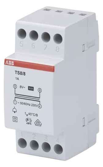 1St. ABB TS8/8 Klingeltransformator 8VAC