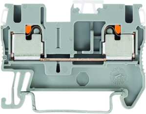 10St. Phoenix Contact PT 2,5 Durchgangsklemme 800 V 24 A 3209510 Push-in-Anschluss Anzahl der Anschlüsse: 2 Polzahl: 1 0,14 mm² - 4 mm² AWG: 26 - 12 B=5,2 mm H=35,3 mm grau