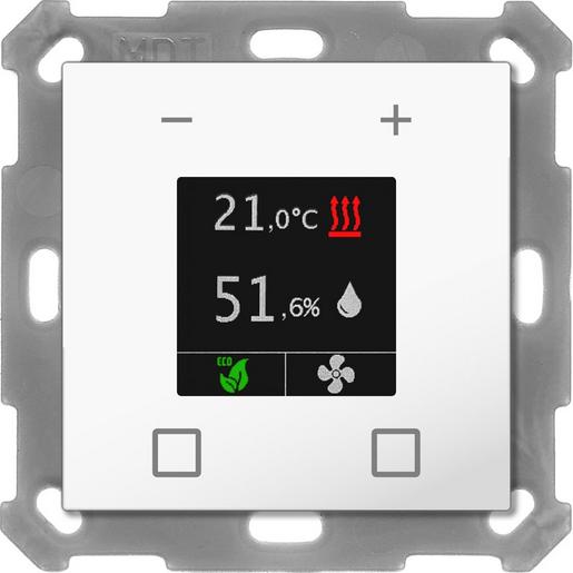 1St. MDT Raumtemp.-Nebenstelle SCN-RTN55S.01 Temperatur-/Feuchtesensor reinws glänz.