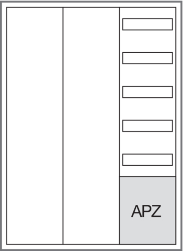 1St. Hager ZB33APZ2 Systemschrank universZ 1100x800x205mm SKII