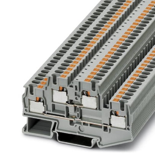 1St. Phoenix Contact PTTB 4 Doppelstockklemme Push-in-Anschluss 0,2 mm² - 6 mm² AWG: 24 - 10 B=6,2 mm grau Montageart: NS 35/7,5 NS 35/15 3211786