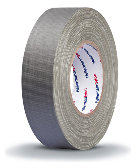 50m HellermannTyton 712-00906 Gewebeband HelaTapeTex grau 50mm x 50m HTAPE-TEX-50x50-CO-GY (50)