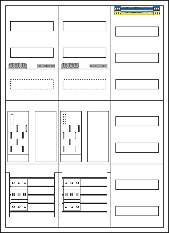 1St. F-Tronic EHZ61-3-0040 Komplettschrank EHZ61-3-0040 7120650