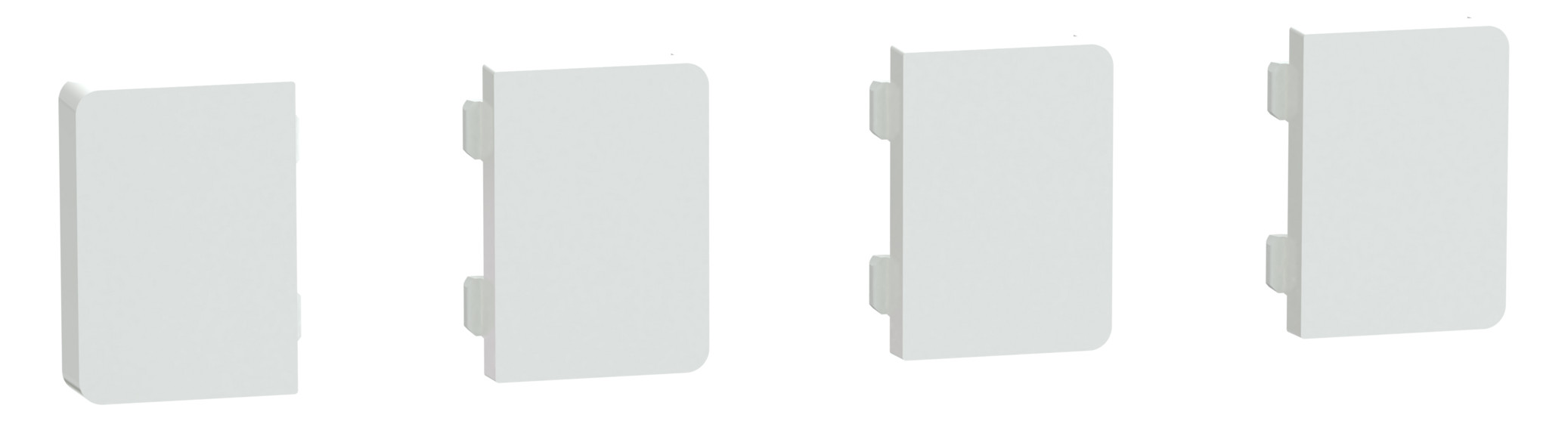 1St. Merten MEG6194-6035 Tastsensor Flex, KNX, Merten System Design, 4fach, Wippen, Lotosweiß