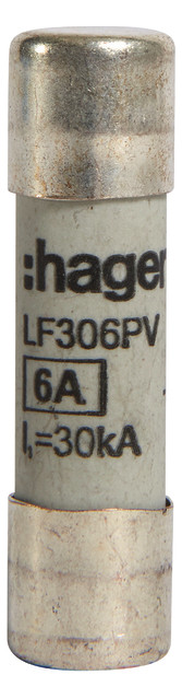 1St. Hager LF306PV Sicherung für PV 10x38 mm 1000V DC 6A