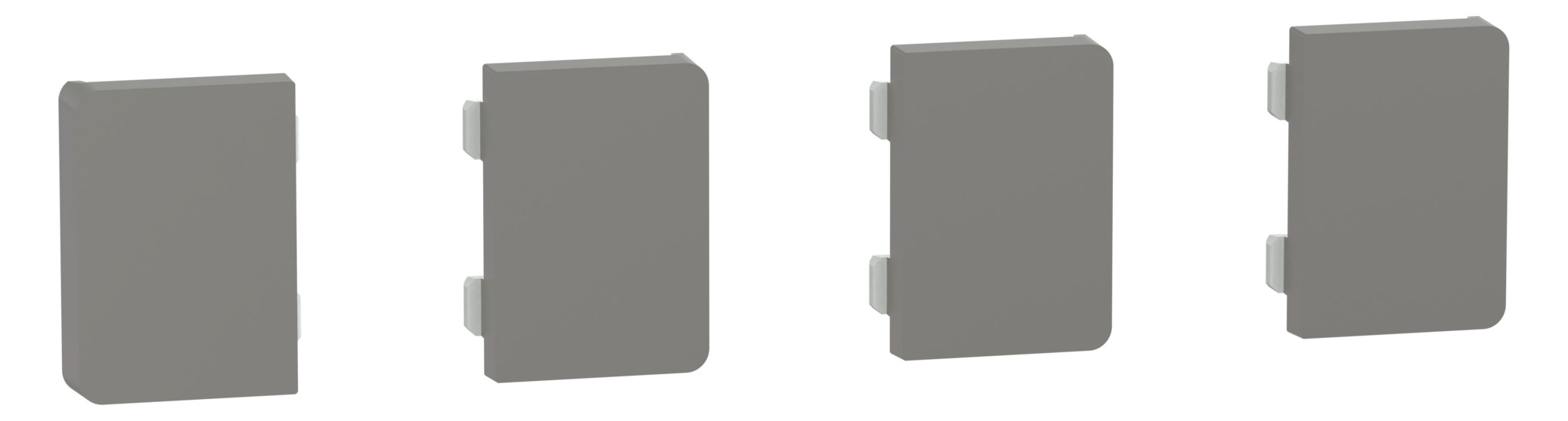 1St. Merten MEG6194-6050 Tastsensor Flex, KNX, Merten System Design, 4fach, Wippe, Nickelmetallic