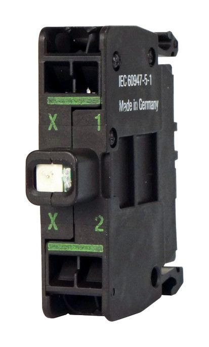 1St. Eaton 216580 Leuchtelement, LED, grün, Bodenbefestigung, 85 - 264 V AC, Federzuganschluss M22-CLEDC230-G