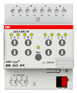 1St. ABB JA/S4.SMI.1M Jalousieaktor Man, 4F, SMI