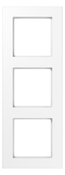 1St. Jung A5583BFWW Rahmen 3fach bruchsicher für waagerechte und senkrechte Kombination A 5583 BF WW, alpinweiß glänzend