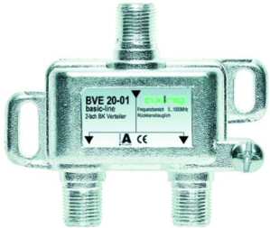 1St. Axing BVE4001 BK-4-fach Verteiler 5-1000 MHz