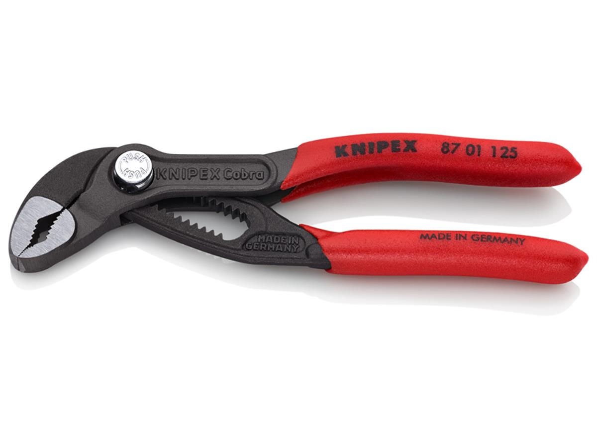 1St. Knipex 87 01 125 Wasserpumpenzange Cobra Kapazität bis d= 1 / 27 mm 125 mm