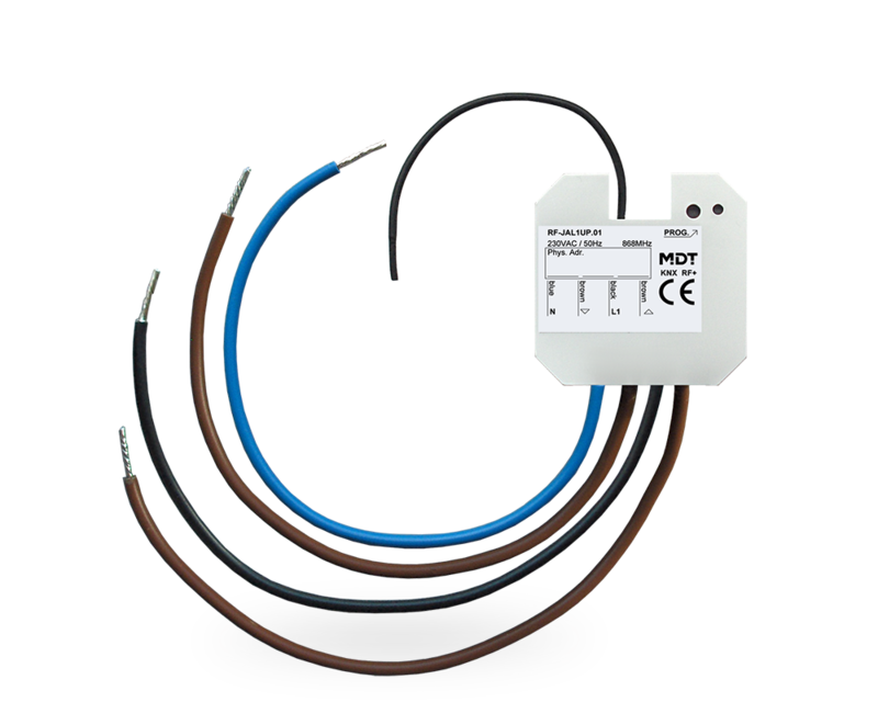1St. MDT Funk Jalousieaktor RF-JAL1UP.01 KNX RF+ 230VAC mit monostabilen Relais