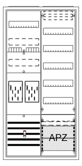 1St. STRIEBEL BA27FM BA27FM Komplettschrank, AP BKE-I, A27 2Z