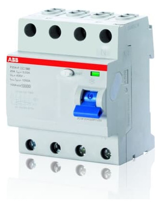 1St. ABB F204F-63/0,03 FI-Schalter 4P, Type F, 63A 30mA