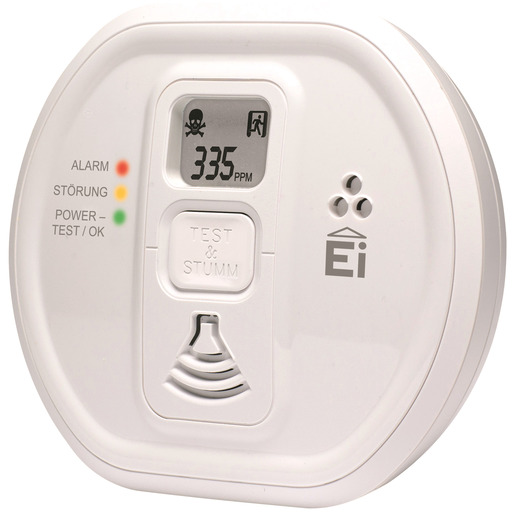 1St. Ei Electronics Ei208iDW Kohlenmonoxidwarnmelder Mit LCD-Display,funkvernetzbar,AudioLINK