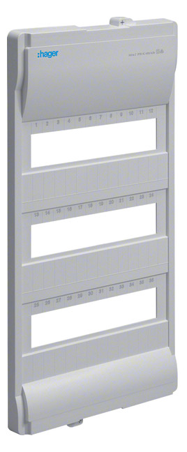 1St. Hager VZ223N Geräteabdeckung, Volta, UPV/HWV, 3reihig