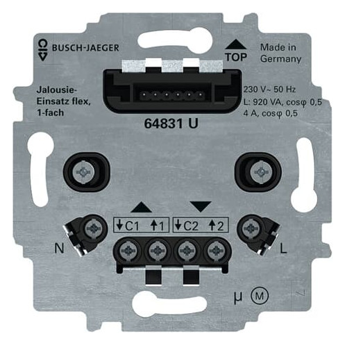 1St. Busch-Jaeger 64831 U Busch-Jalousiecontrol flex, 1-fach