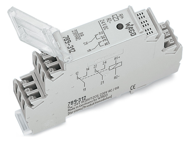 1St. Wago 789-312 Relaismodul Eingangsnennspannung DC 24 V