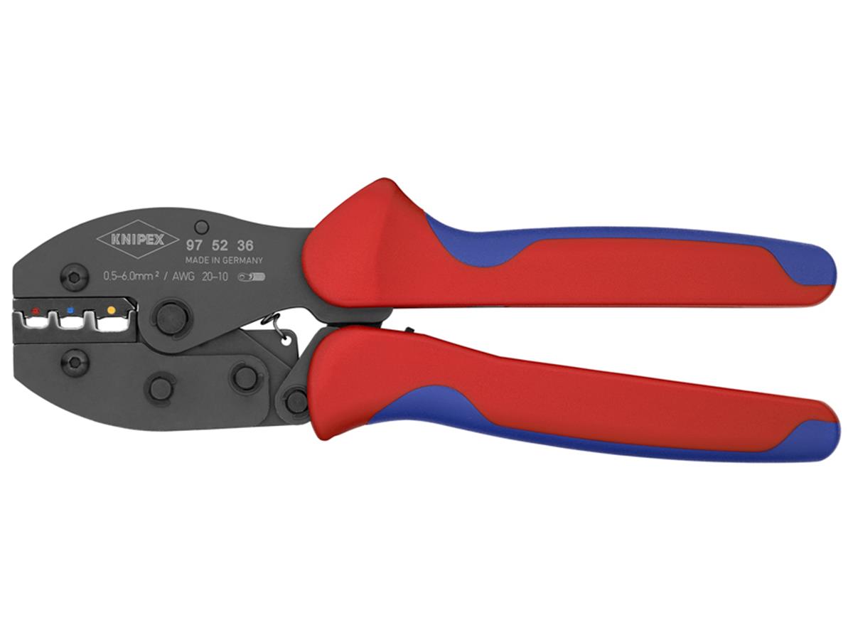 1St. Knipex 97 52 36 SB PreciForce® Crimpzange isolierte Kabelschuhe und Verbinder 0,5 - 6 mm²