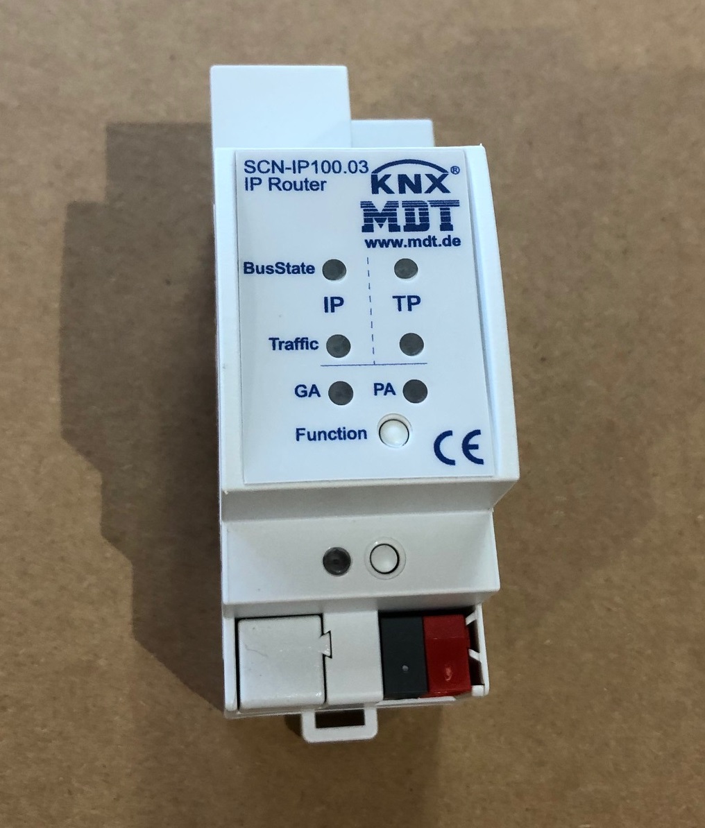 1St. MDT Router Linienkoppler REG SCN-IP100.03 mit IP und Data Secure 2TE