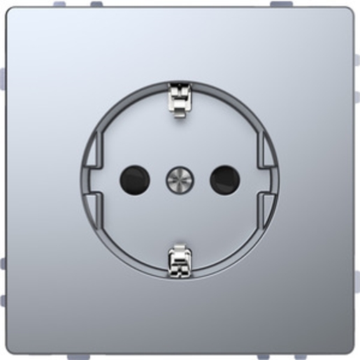 1St. Merten MEG2300-6036 SCHUKO-Steckdose, BRS, Steckklemmen, Edelstahl, System Design