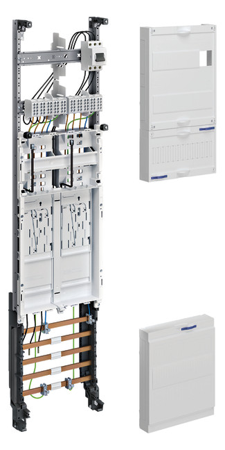 1St. Hager ZH3EZ12PN Komplettfeld, universZ, 2ZP, BKE-I, OKK, H=1050mm, 1-f.