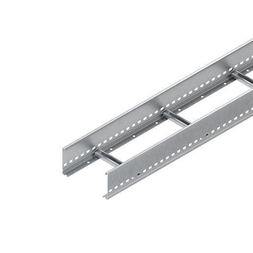 1St. KL 100.403/3 F =6M, Kabelleiter, 100x400x3000 mm, t=1,5 mm, gelocht, SA 300 mm, Stahl, feuerverzinkt DIN EN ISO 1461