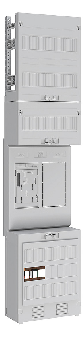 1St. ABN EZ17311, Zählerplatz eHZ 1Z/R mit Klemmstein/OKK 5-polig, BxH : 250x1050mm