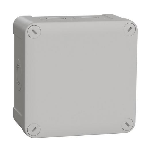 5St. Schneider Electric ENN05085 Mureva BOX, Abzweigdose, Drückplatte 7xM16/20, 105x105x55mm