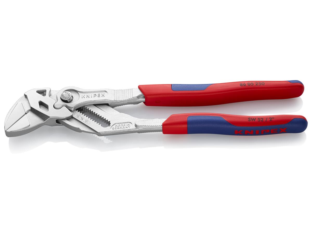 1St. Knipex 86 05 250 Zangenschlüssel mit Mehrkomponenten-Griffhülle bis 52 mm Schlüsselweite 250 mm