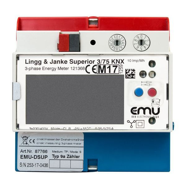 1St. Lingg Janke REG KNX 3-Pha EZ-EMU-DSUP-D-REG-FW Suprior direktmessend 3x230/400VAC