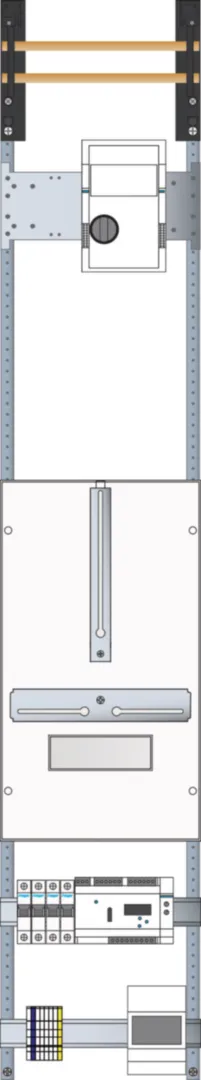 1St. Hager UF51WPV1 WAPVFeld Univ.N,100A, 1350x250x160mm