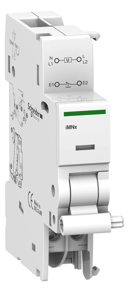 1St. Schneider Electric A9A26969 Unterspannungsauslöser iMNx für Not-Aus-Kreise, 220-240V AC 50/60Hz