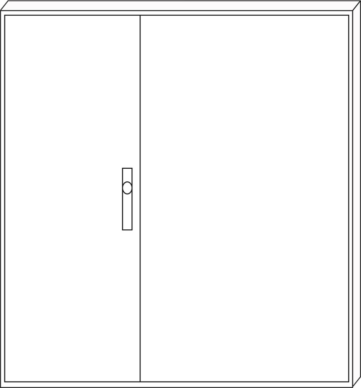 1St. F-Tronic ZA145 Leergehäuse ZA145, IP31, H=1400mm, B=1300mm 7120520